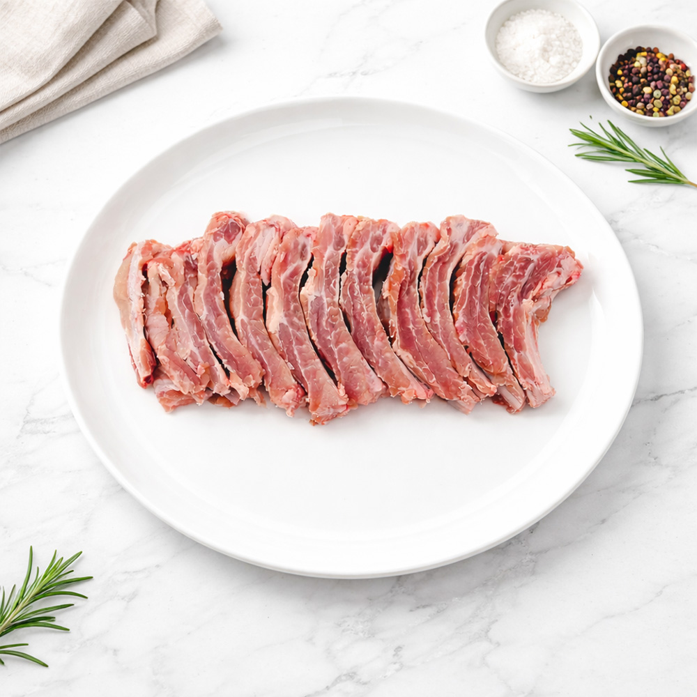 한돈 국내산 프리미엄 생등갈비 500g