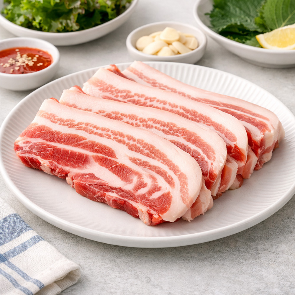 한돈 국내산 프리미엄 생오겹살 500g